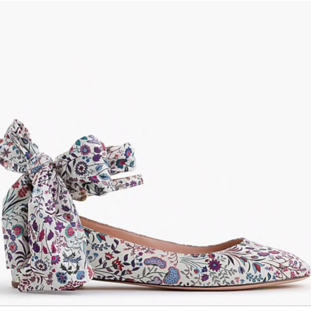 J.crew ankle-strap ballet flats in Liberty floral